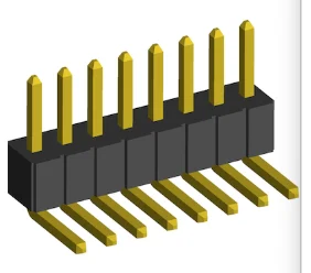 1.27mm Pin Header Single Row R A Dip Type